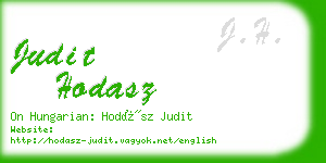 judit hodasz business card